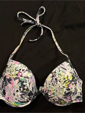 Victoria’s Secret Floral Push-Up Bikini Top 32C
